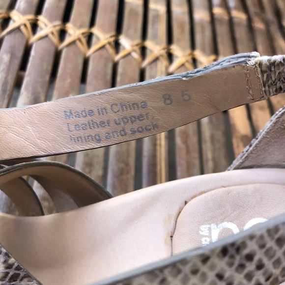 You by Crocs strappy heeled sandals in faux snakeskin - Picture 9 of 9